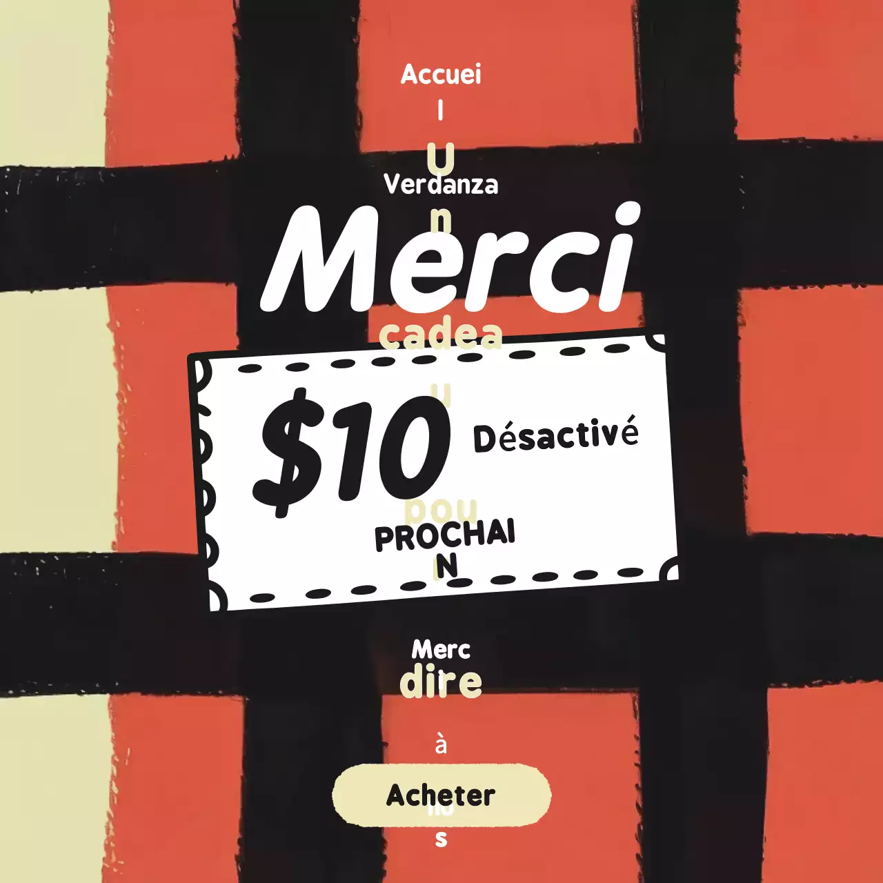 Promotion rétro rouge