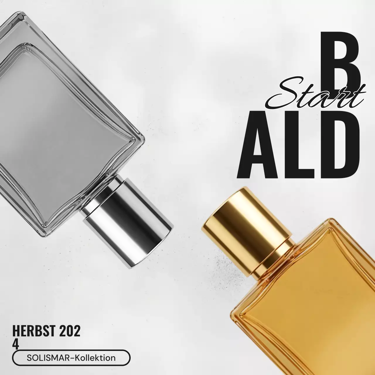 Ankündigung des modernen Goldduftes auf Instagram