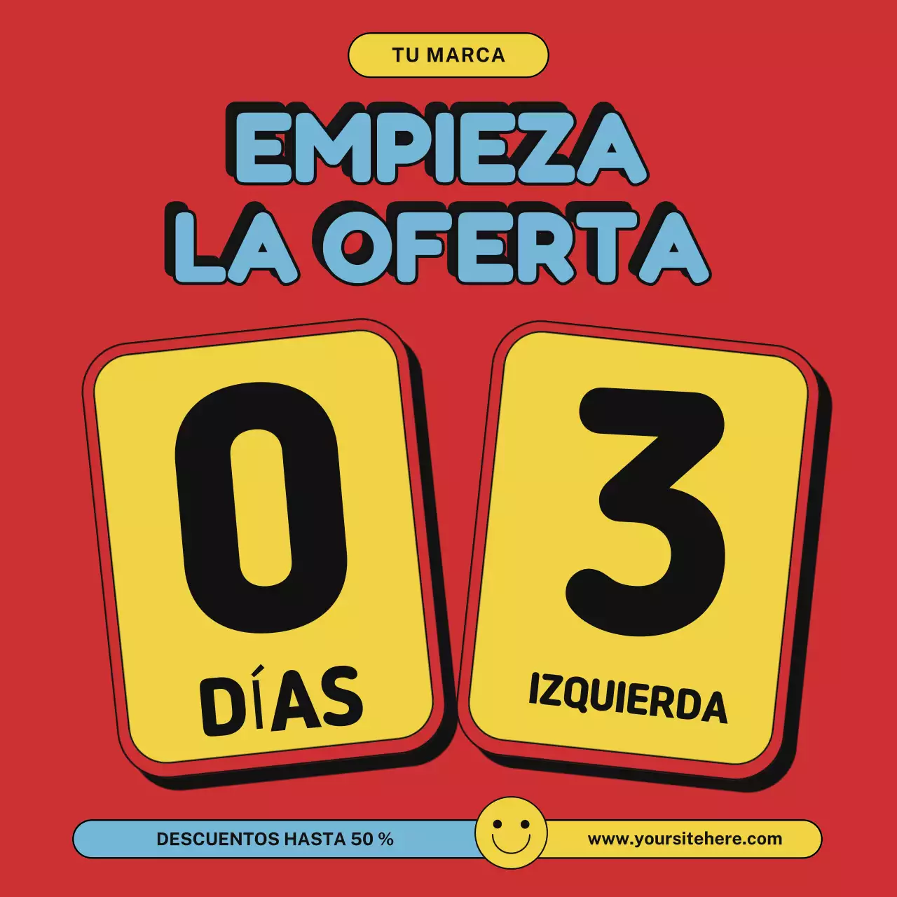 Promoción de venta de dibujos animados rojos