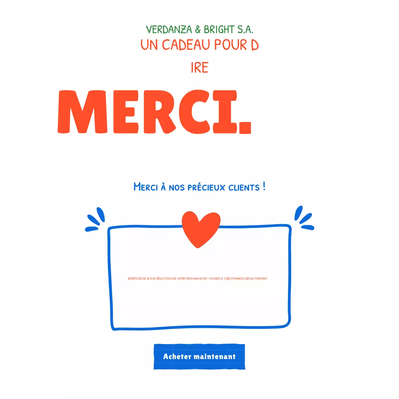 Affiche promotionnelle arc-en-ciel ludique avec réduction