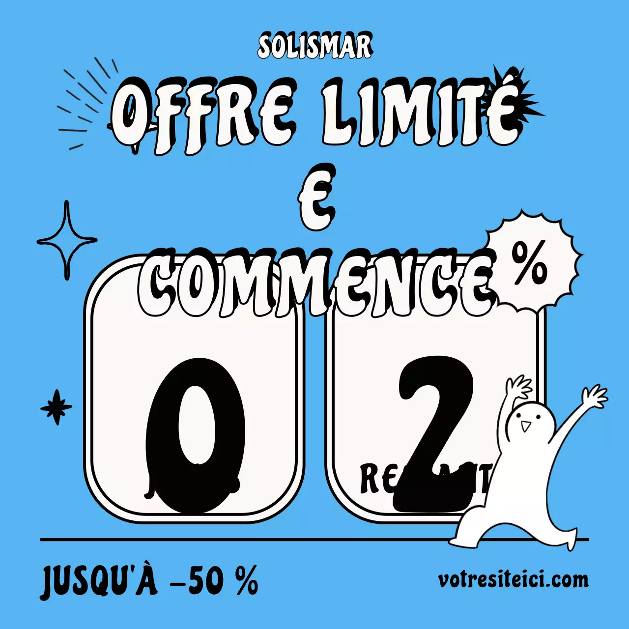 Publication Instagram de la promotion Blue Bold Sale