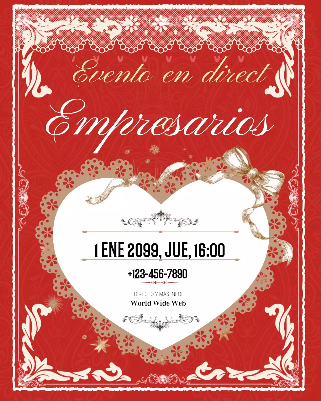 evento empresarial elegante rojo