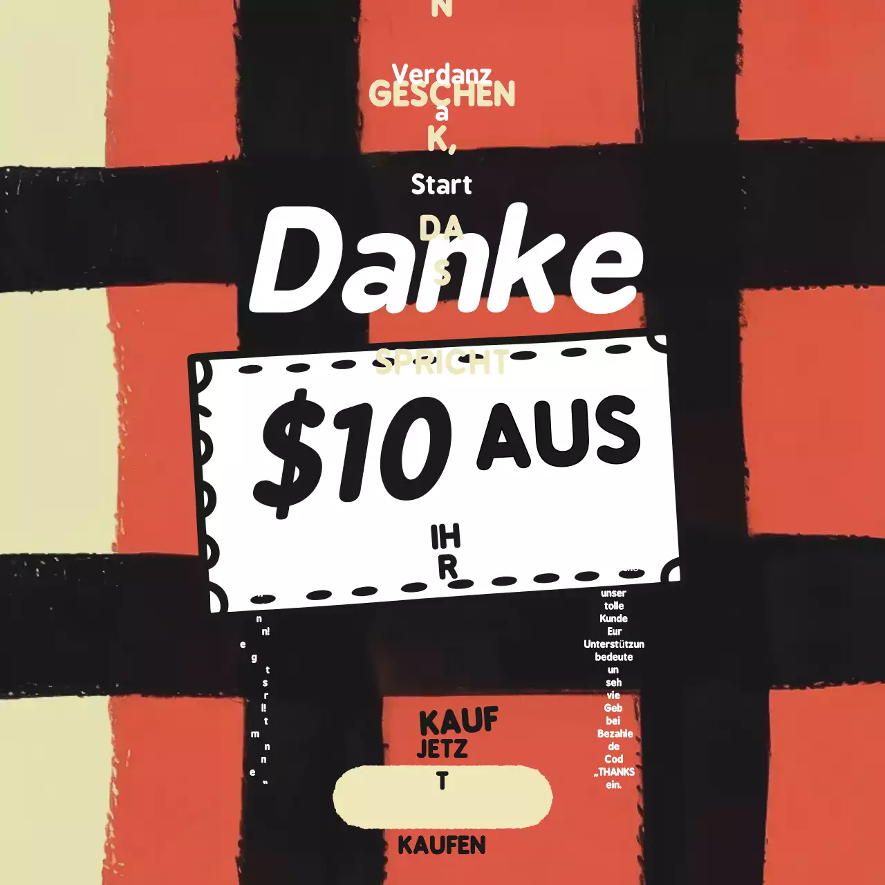 Rote Retro-Rabattaktion