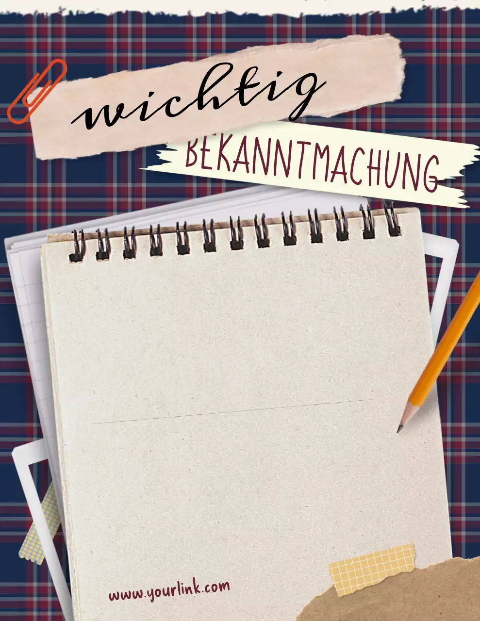 Beige Classic Ankündigungshinweis