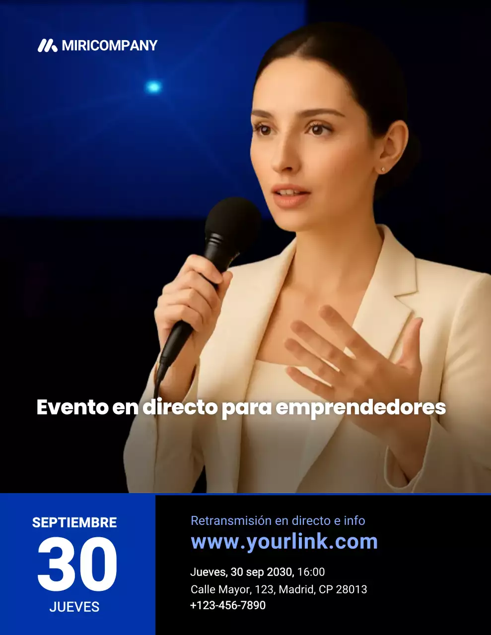 Evento empresarial profesional beige