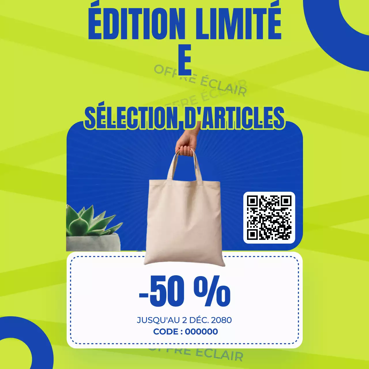 Publicité de vente Green Modern