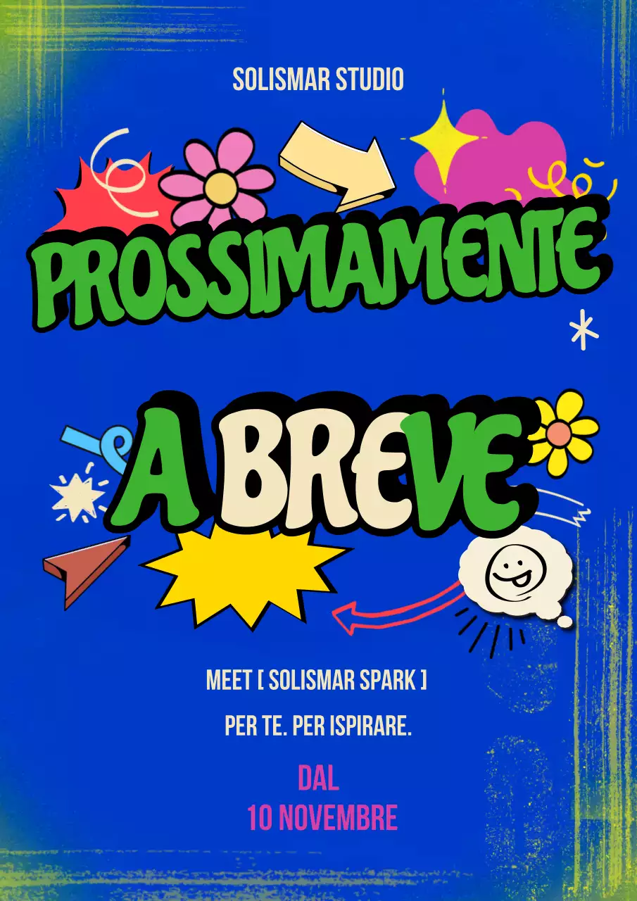 Poster dell'annuncio del lancio di Blue Pop