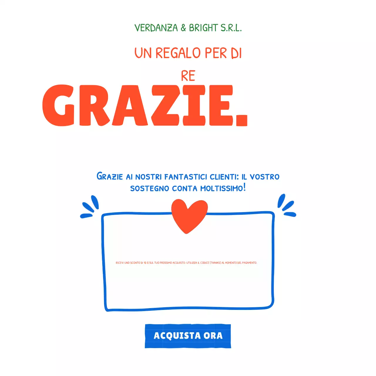 Poster promozionale con sconto giocoso arcobaleno