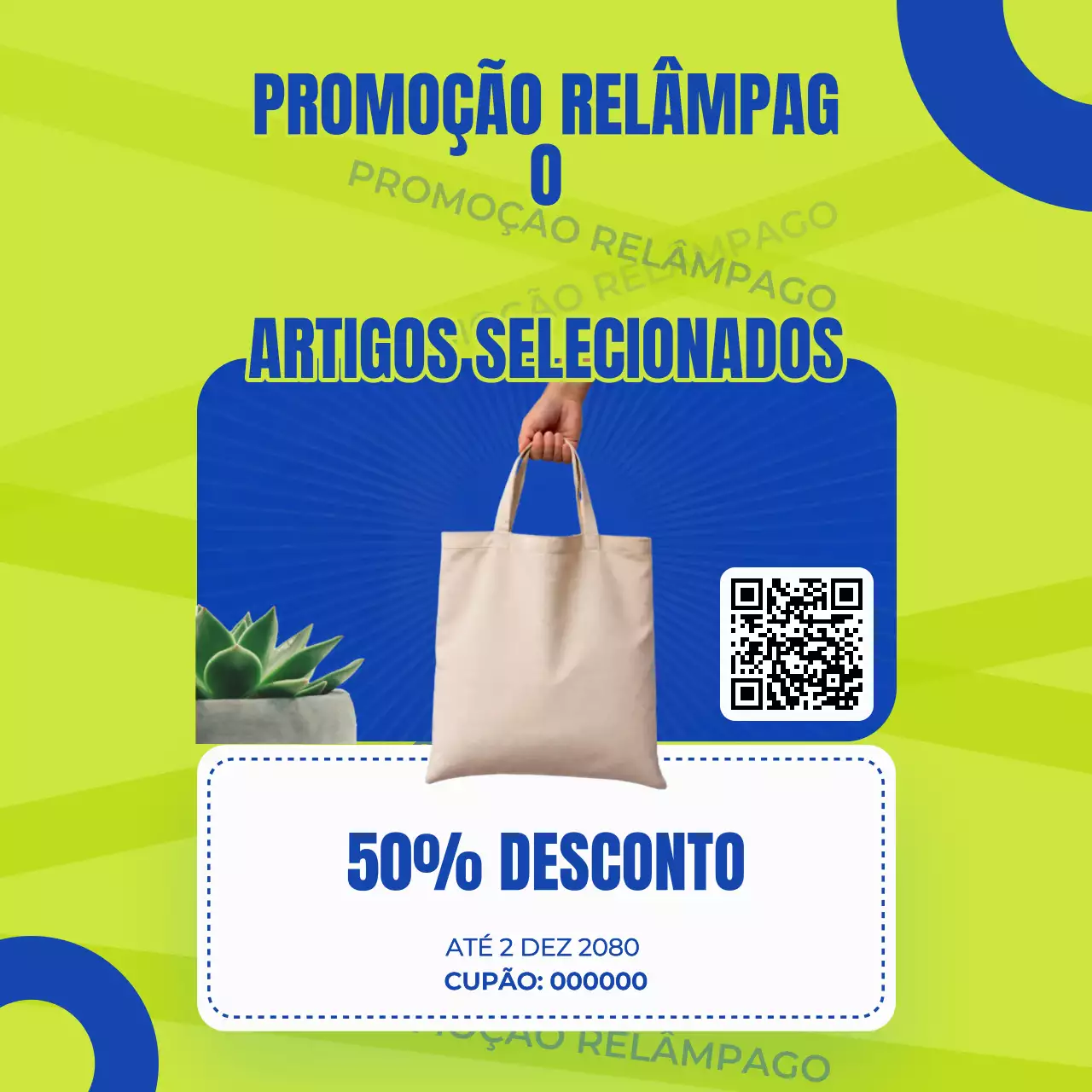 Anúncio de Venda Moderna e Verde