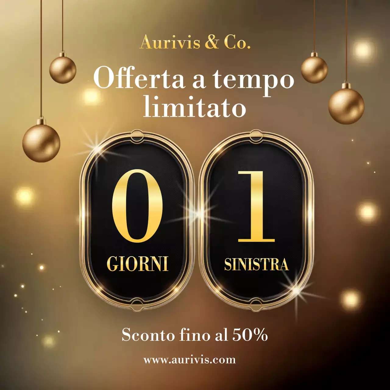 Post Instagram sulla promozione "Elegante vendita oro"