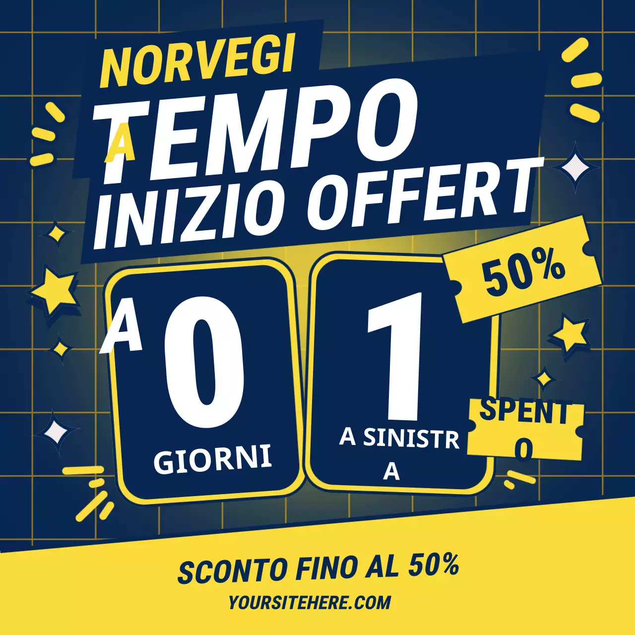 Piazza dei social media per la promozione festiva in grassetto giallo