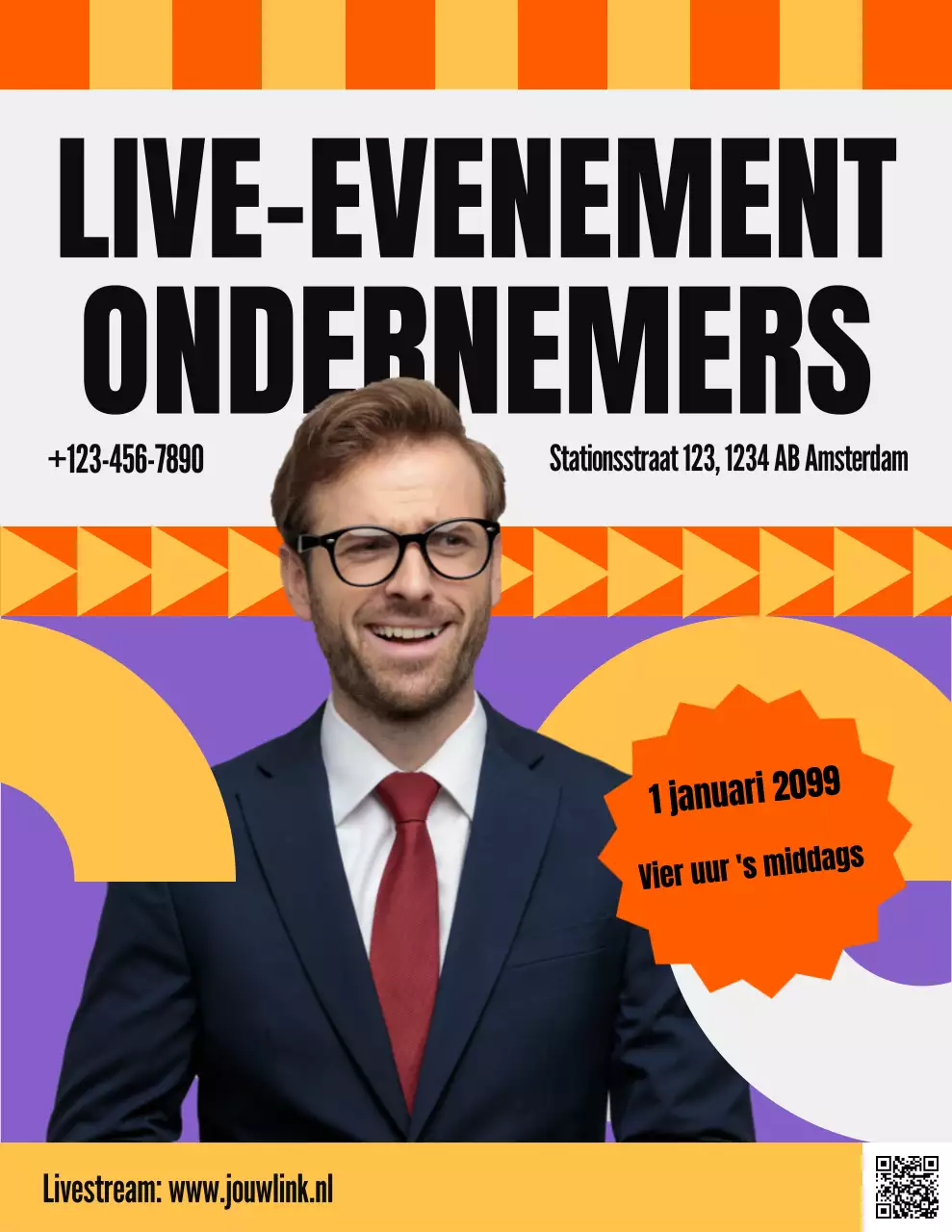 Aankondiging van het Orange Modern ondernemersevenement