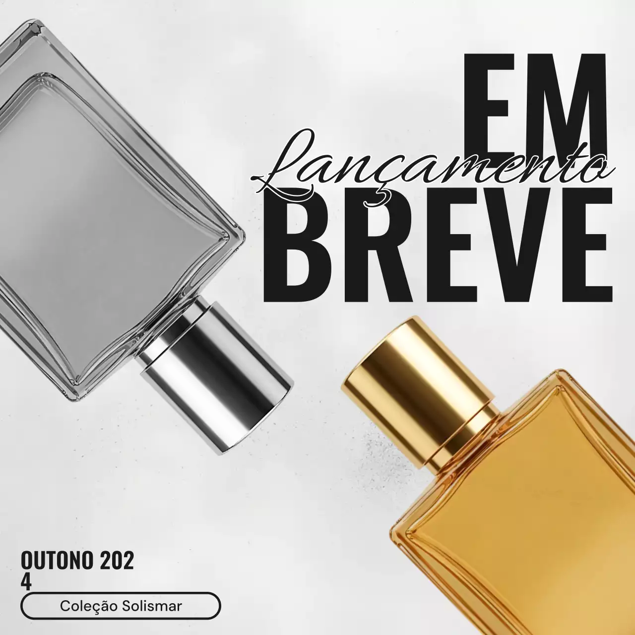 Anúncio da fragrância Gold Modern em postagem no Instagram