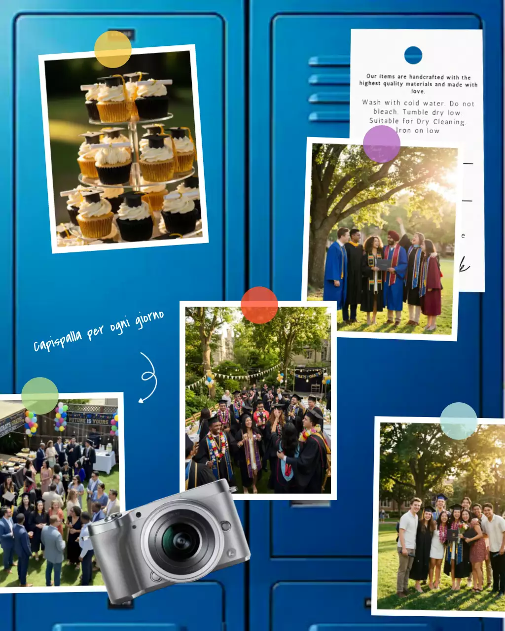 Modello di progettazione di collage di foto a strati