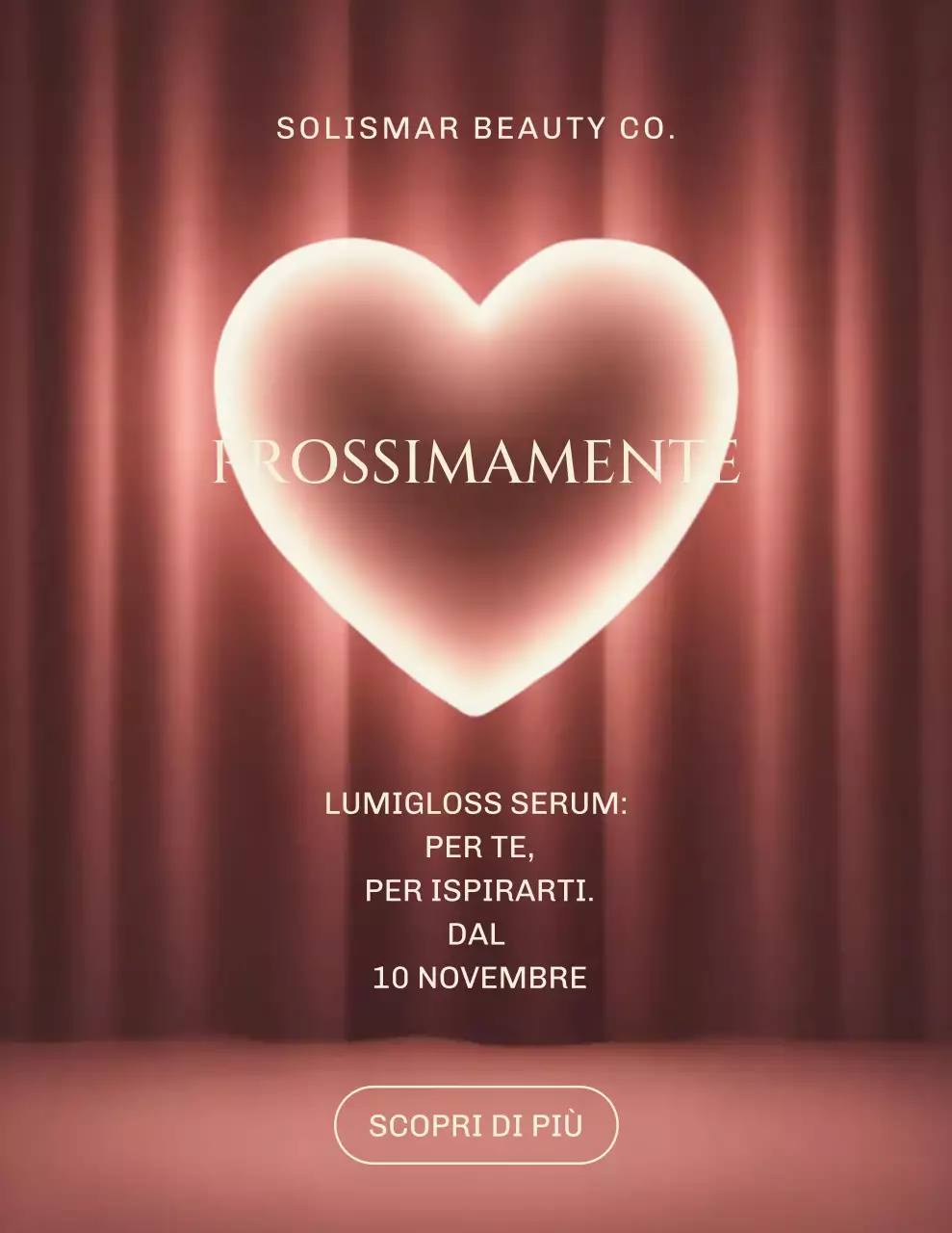 Manifesto pubblicitario di bellezza elegante rosa