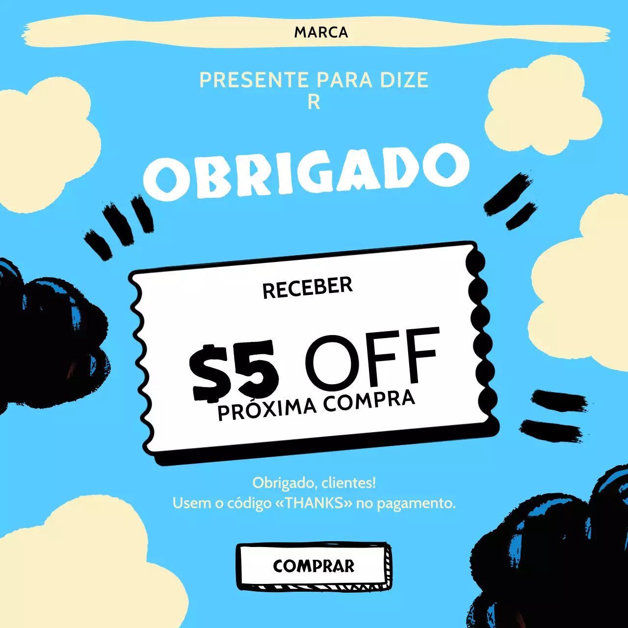 Postagem no Instagram sobre promoção de desconto da Orange Bold