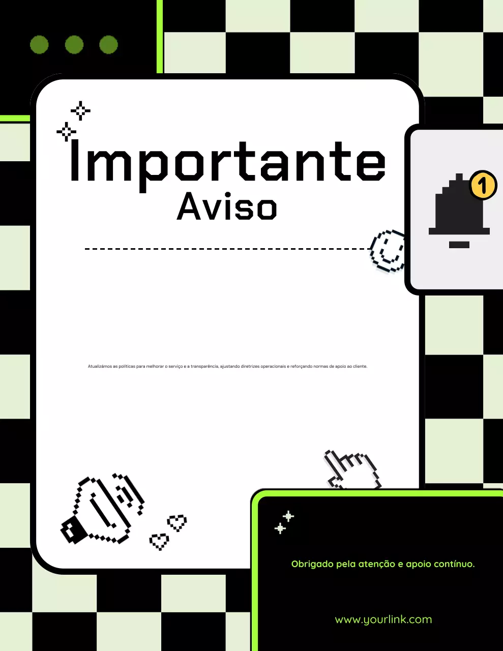 anúncio comercial retrô verde