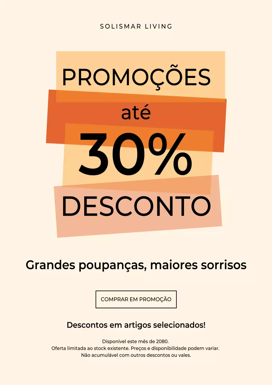 Pôster promocional moderno bege