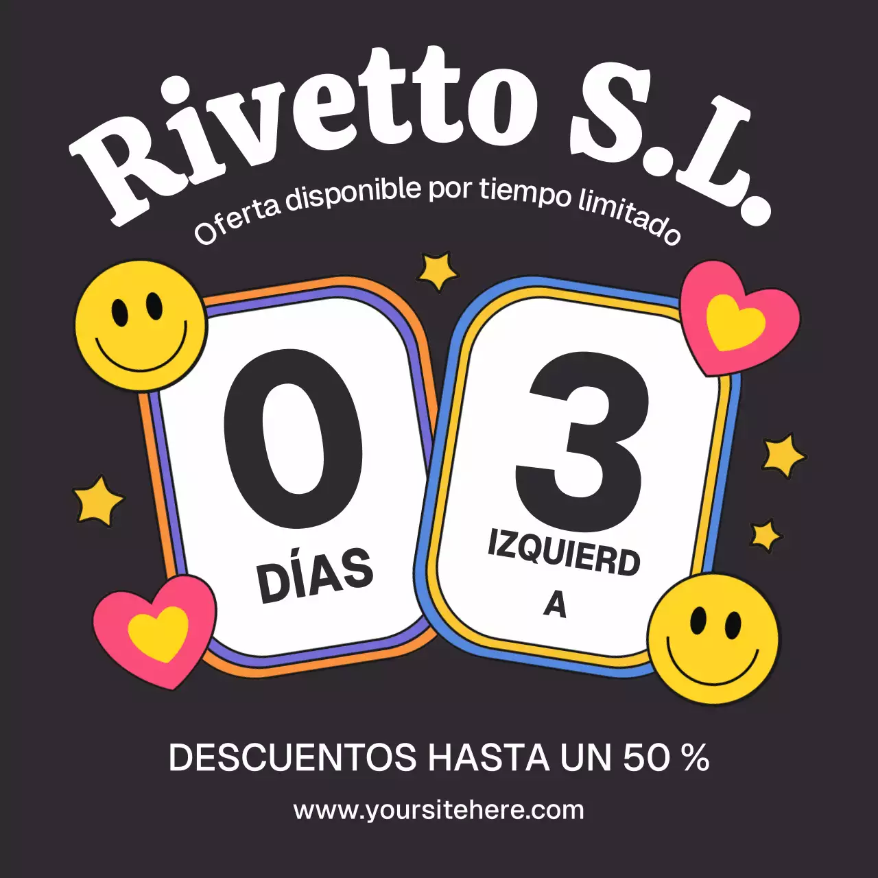 Publicación de Instagram de la promoción de rebajas de moda negra