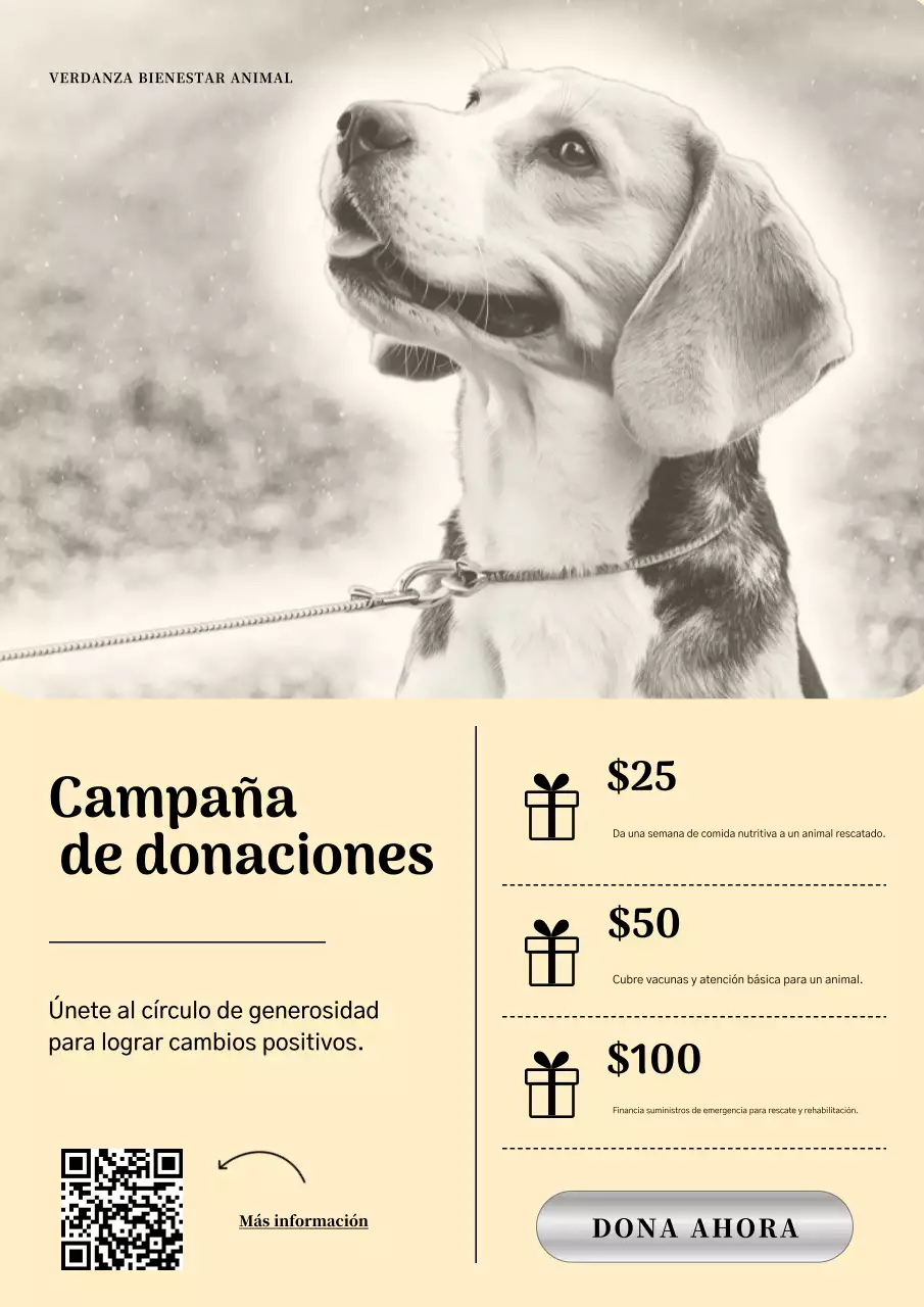 Promoción de animales modernos en negro y beige