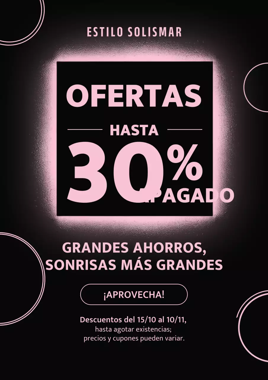 Póster de promoción de venta moderno rosa