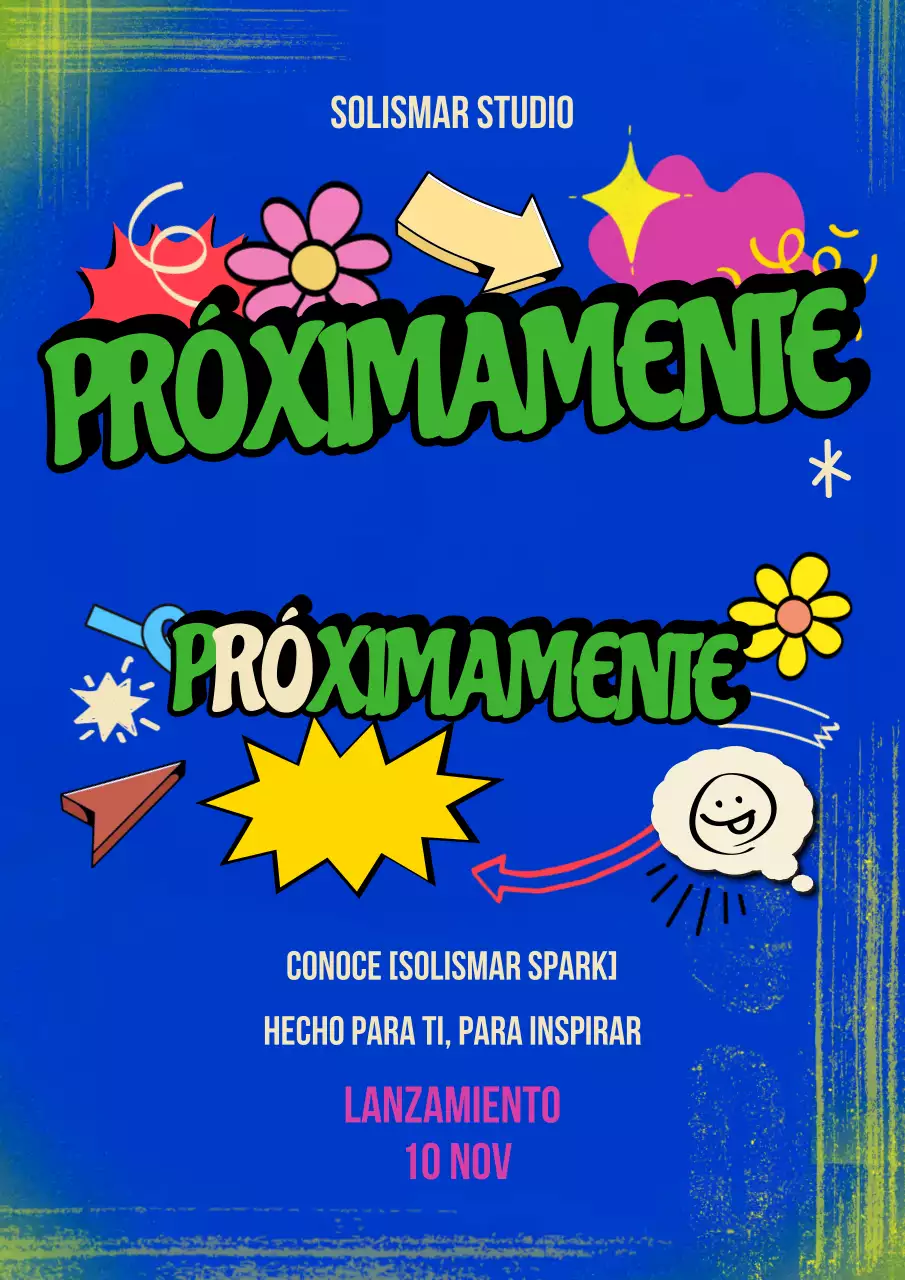 Póster de anuncio de lanzamiento de Blue Pop