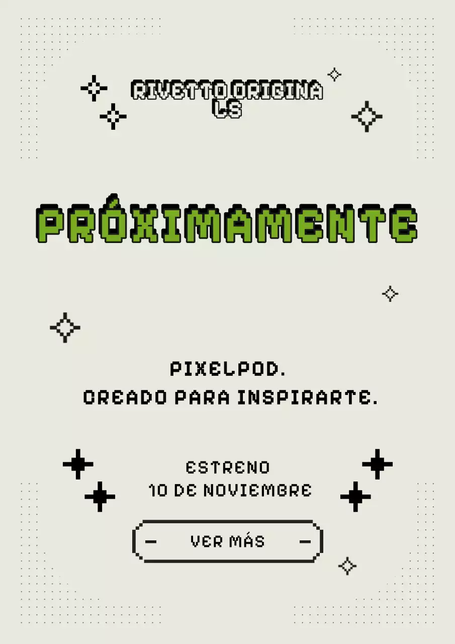 Cartel de anuncio de producto retro verde