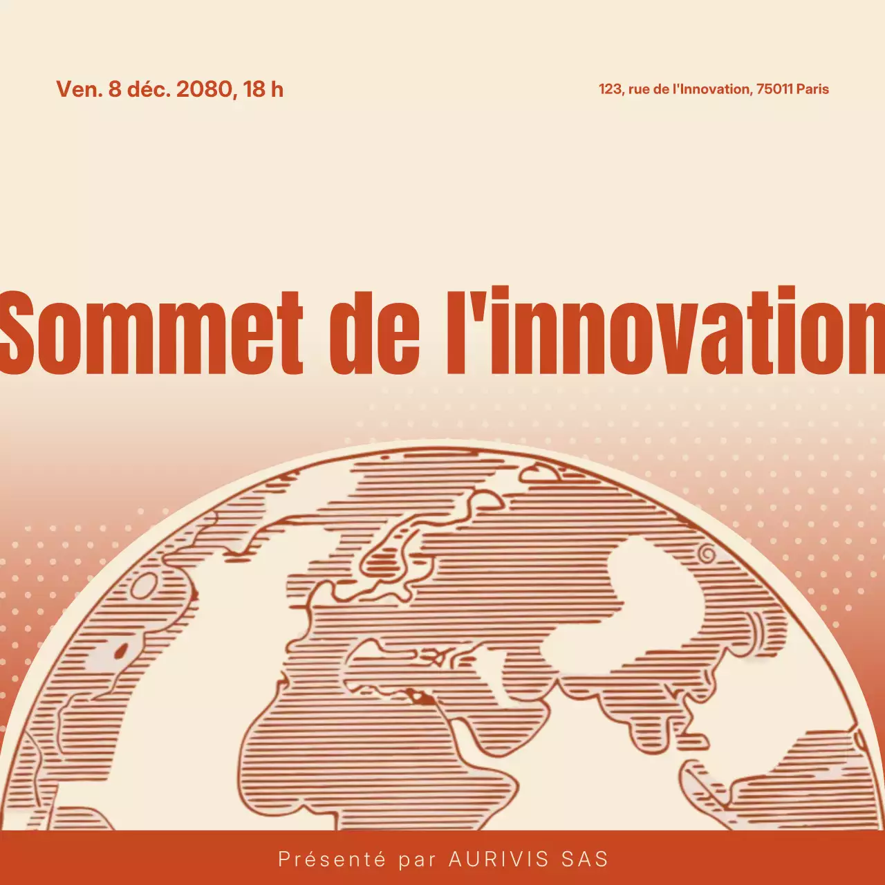 Invitation vintage beige pour la technologie (publication Instagram)