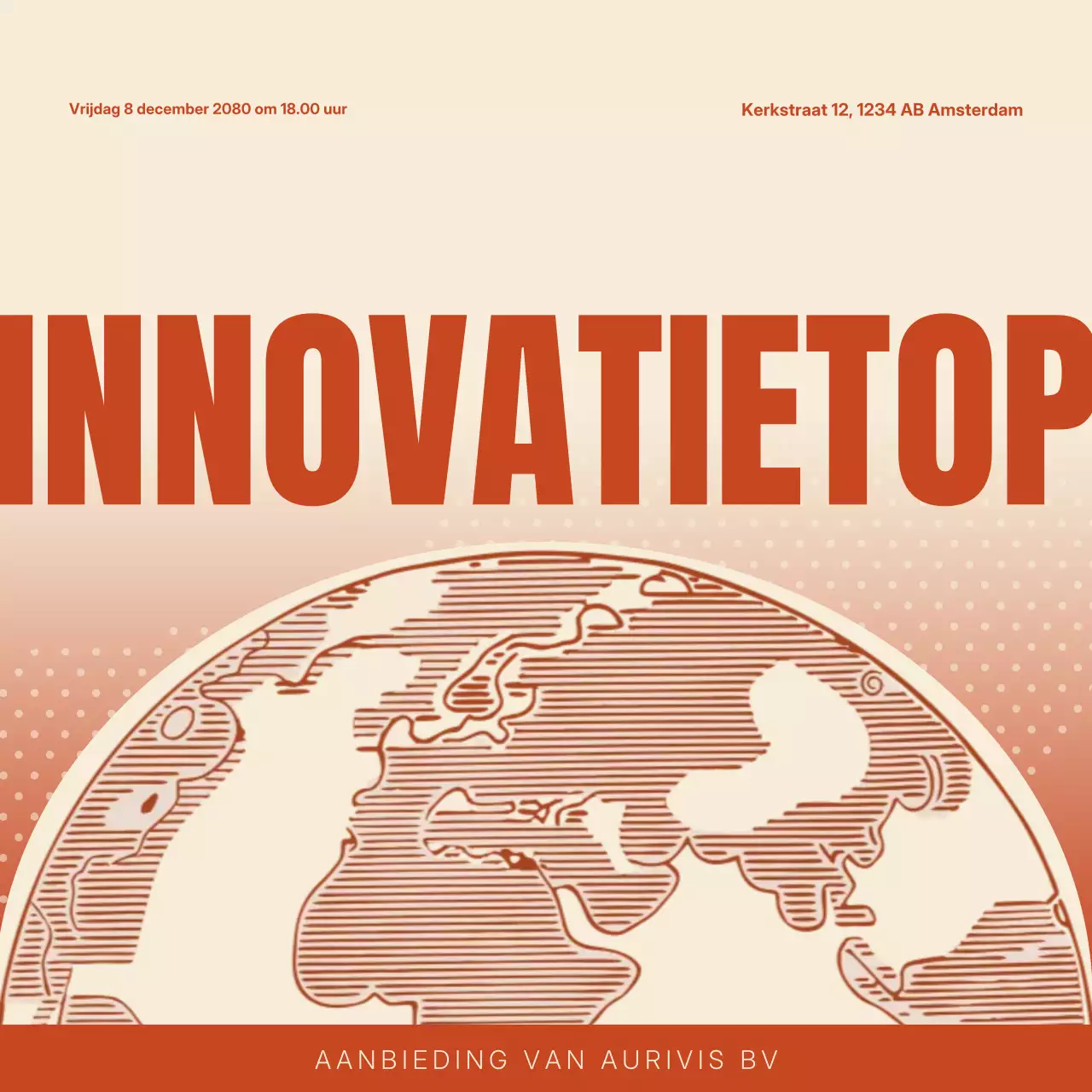 Beige vintage tech uitnodiging Instagram-post