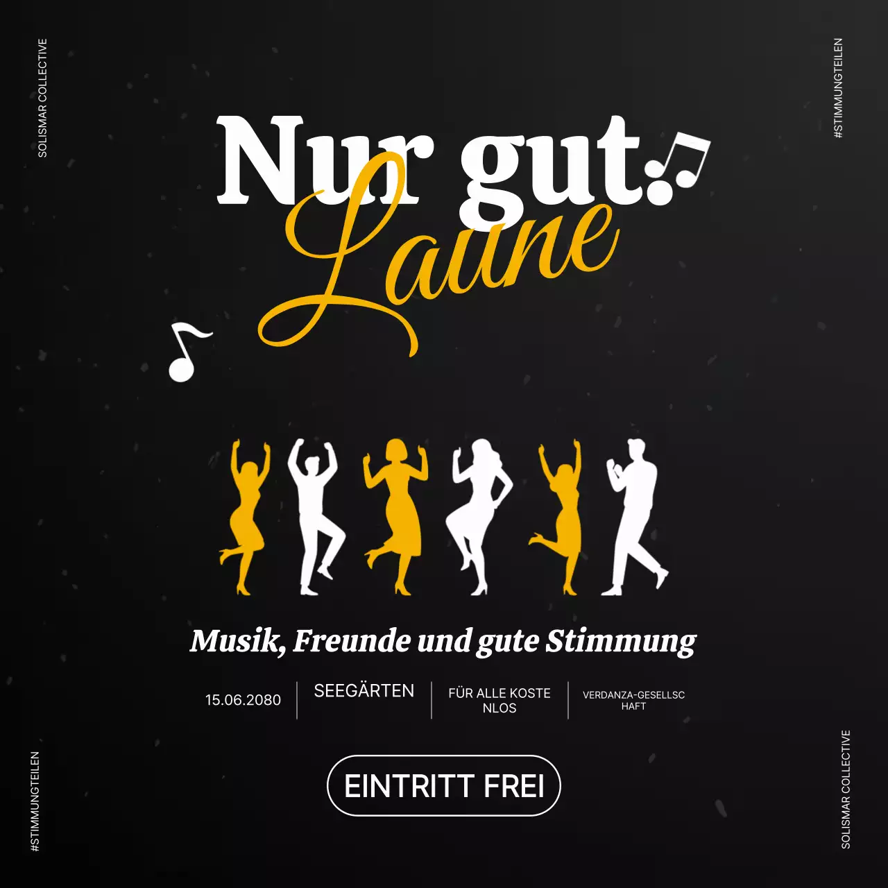 Instagram-Post zum Black Retro Music Event