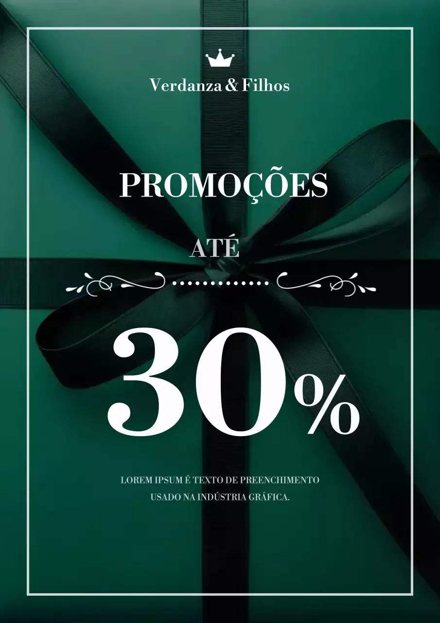 Promoção de Vendas Elegante e Verde
