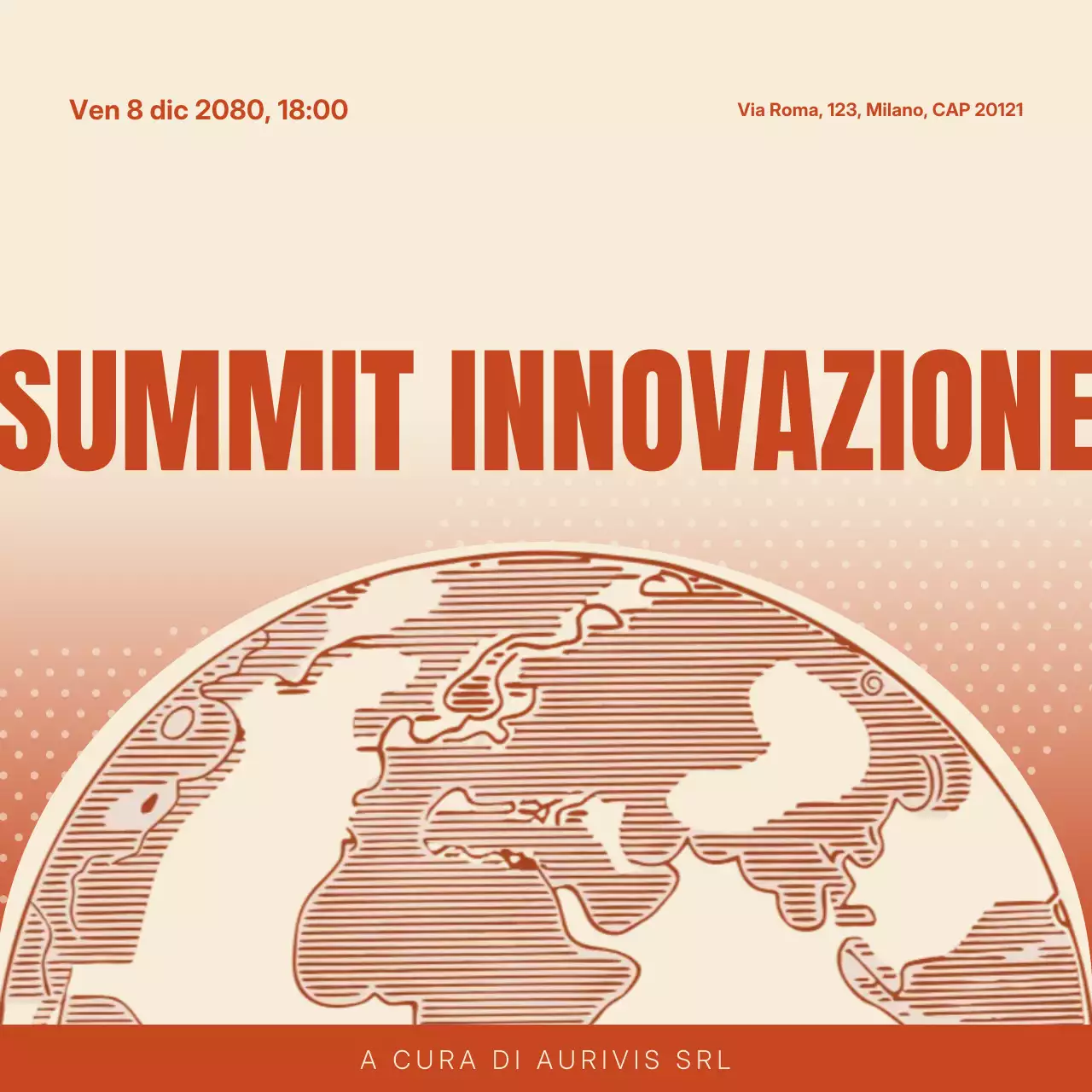 Post Instagram con invito tecnico vintage beige