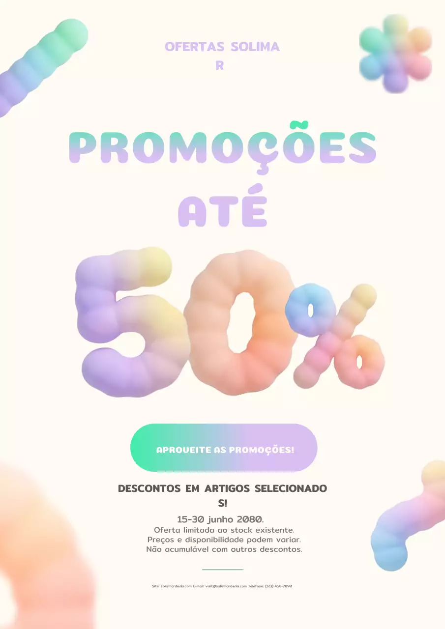 Promoção de Vendas Moderna e Colorida