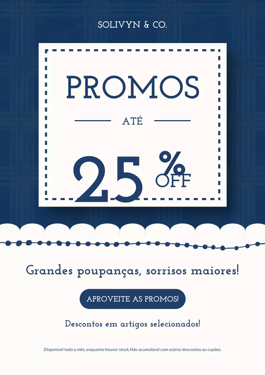 Pôster promocional da Navy Classic Sale