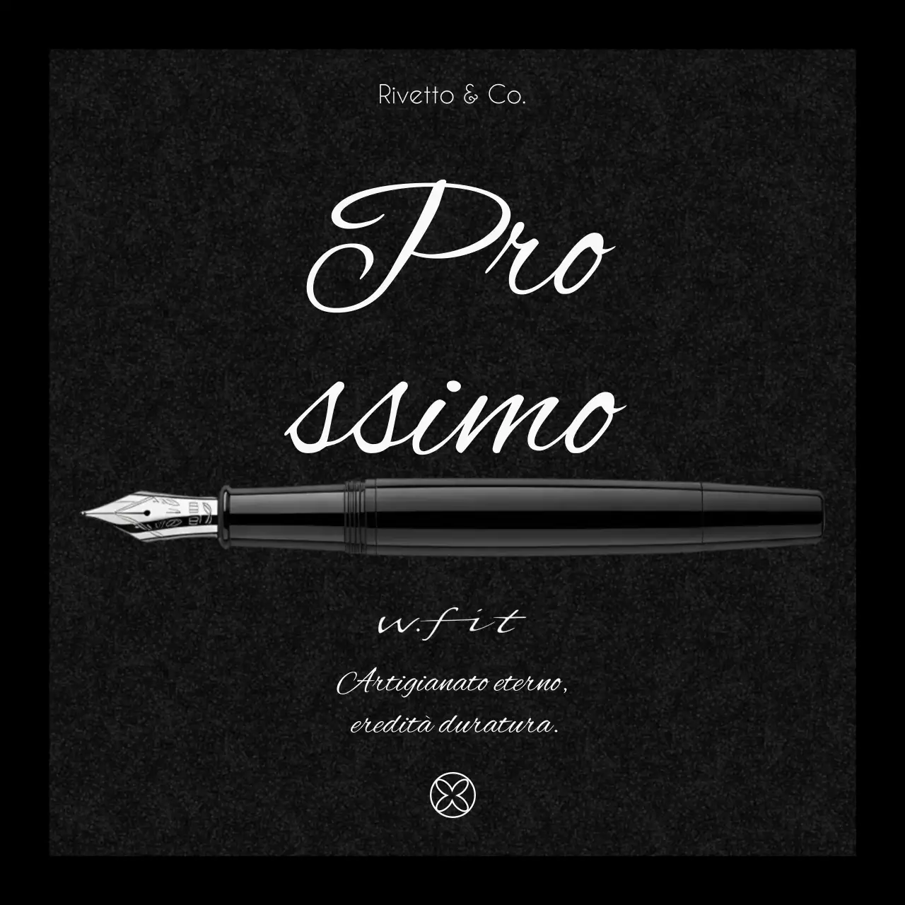 Post di Instagram per l'annuncio della penna Black Classic