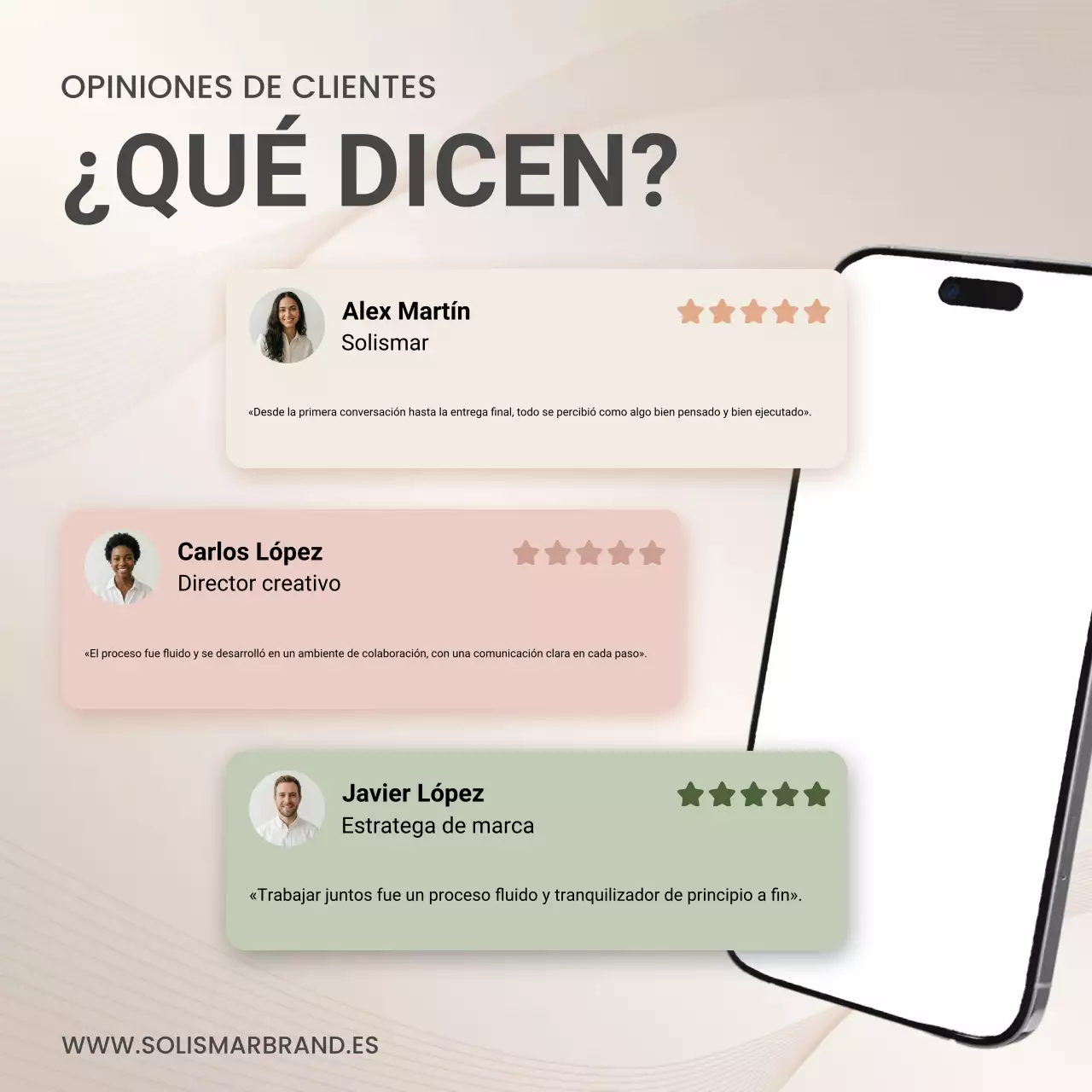 Opiniones de clientes de Beige Modern en redes sociales
