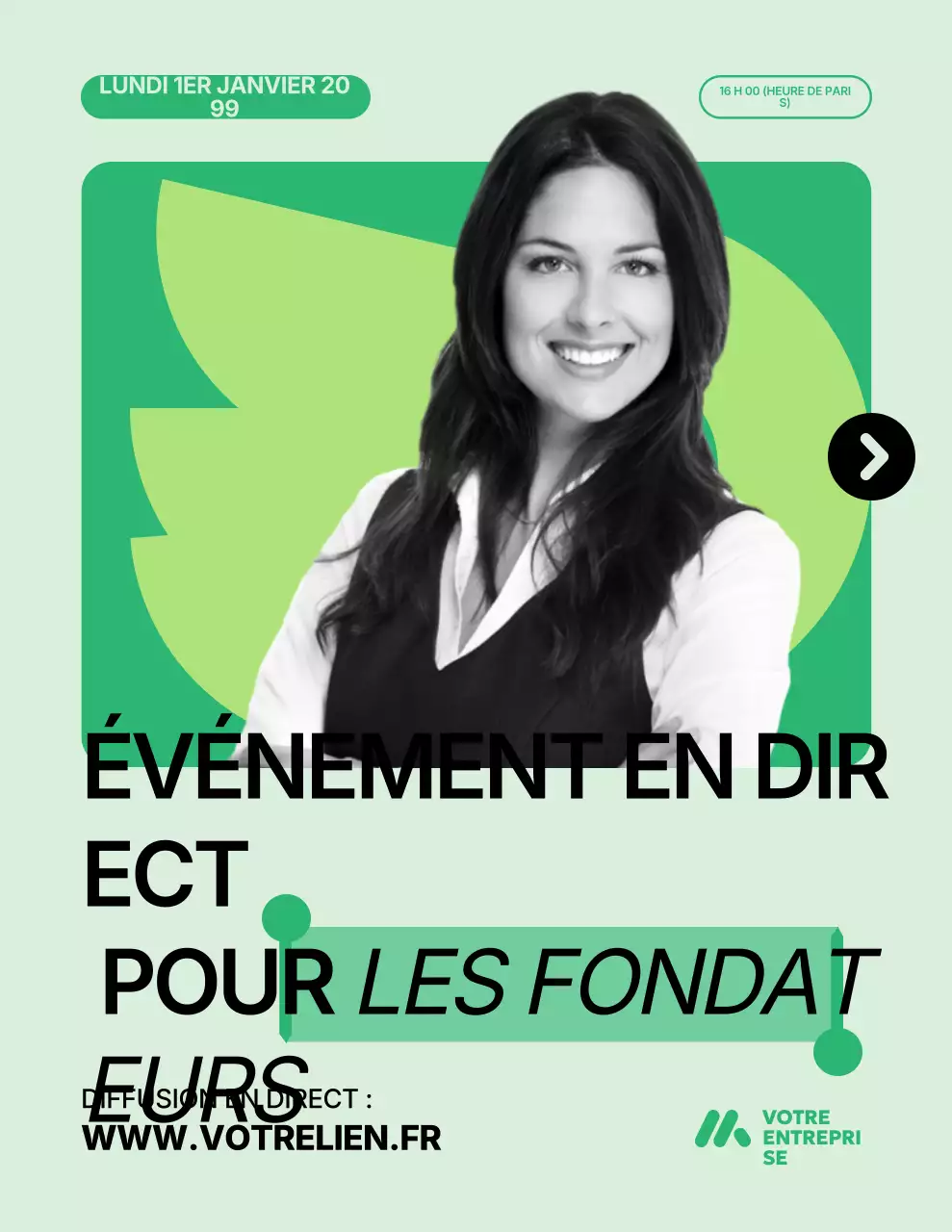 Annonce commerciale moderne de Mint