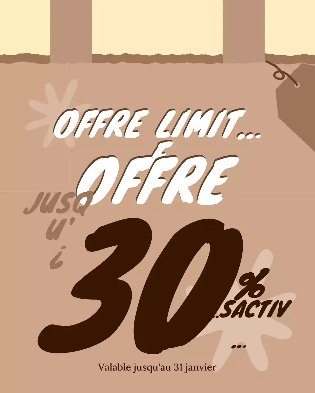 promotion rétro marron