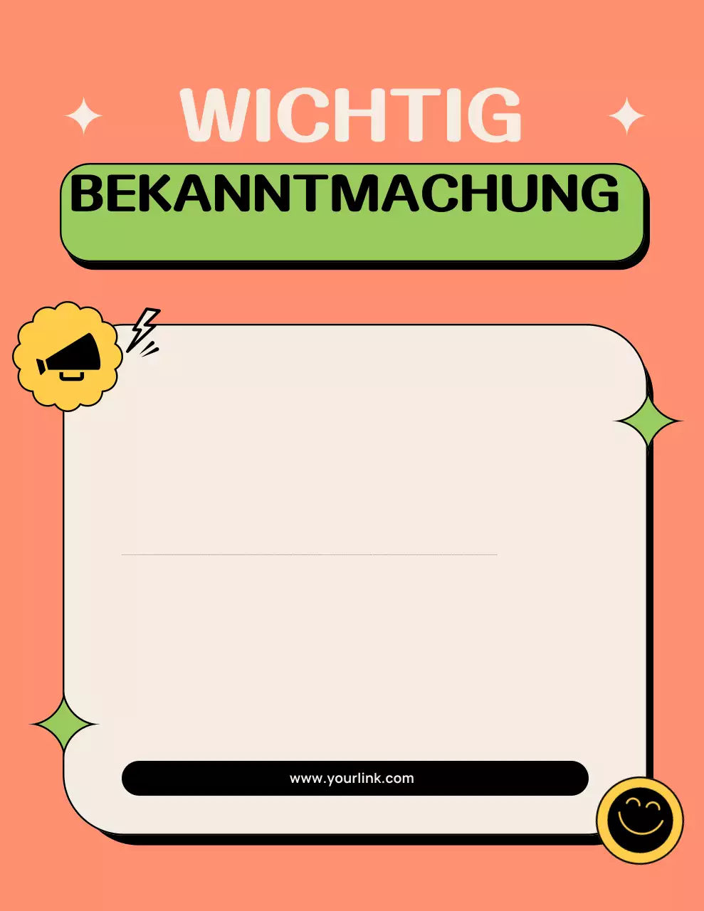 Ankündigungsschreiben zur Coral Retro-Richtlinie