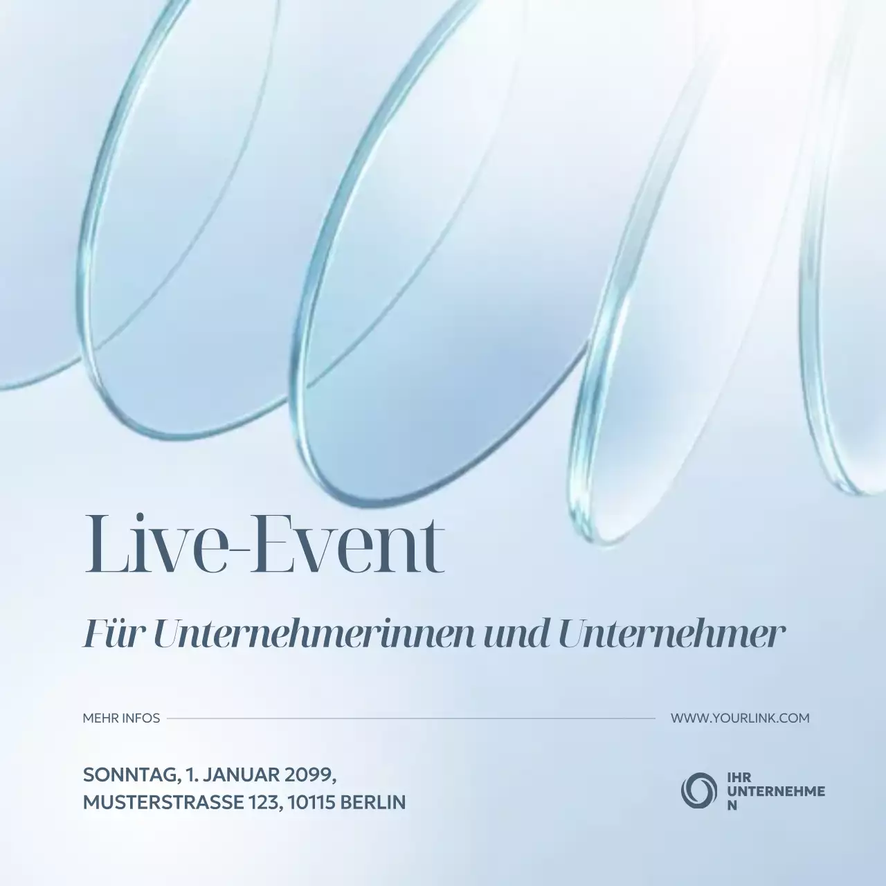 Veranstaltung für moderne blaue Unternehmer