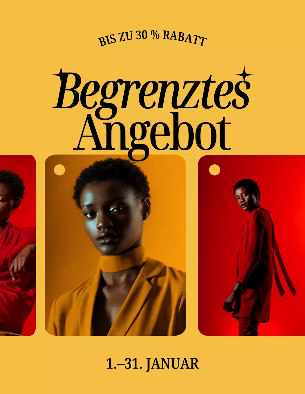 Orange moderne Mode-Aktion