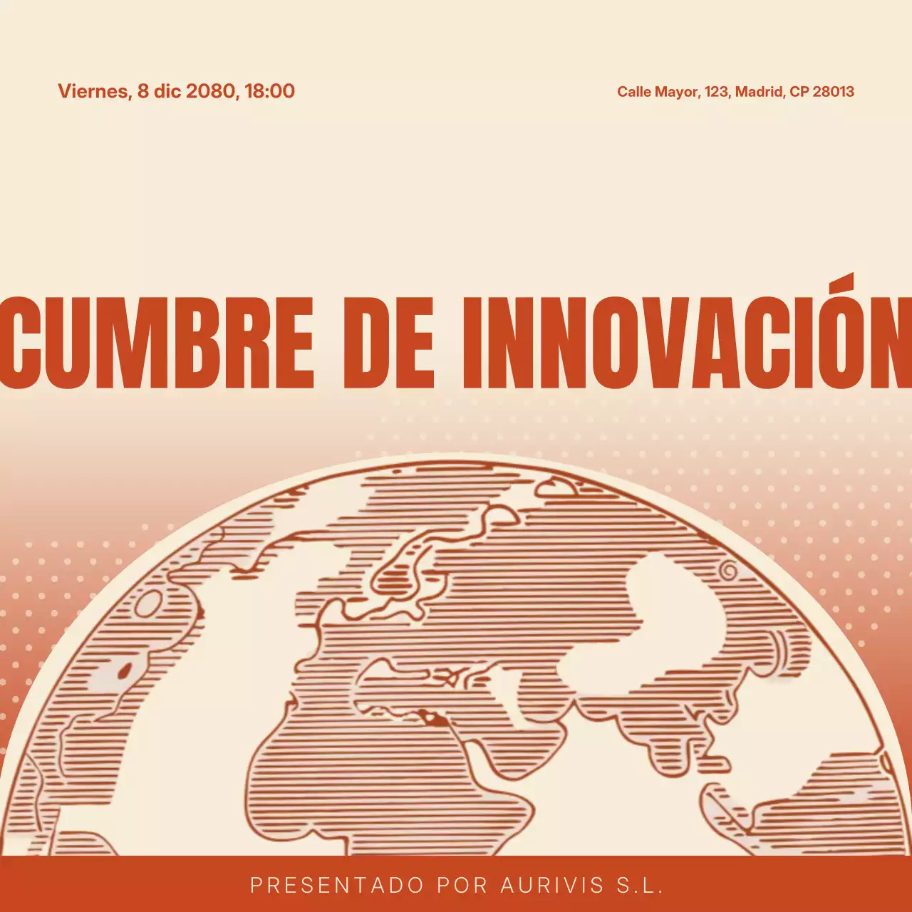 Invitación tecnológica vintage beige para Instagram