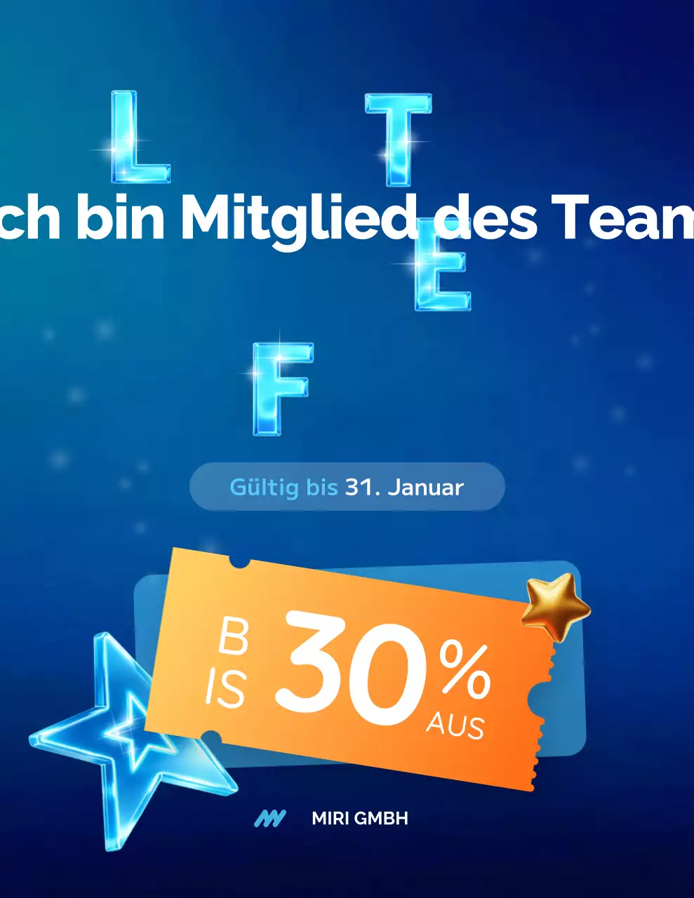 Blaue moderne Verkaufsaktion