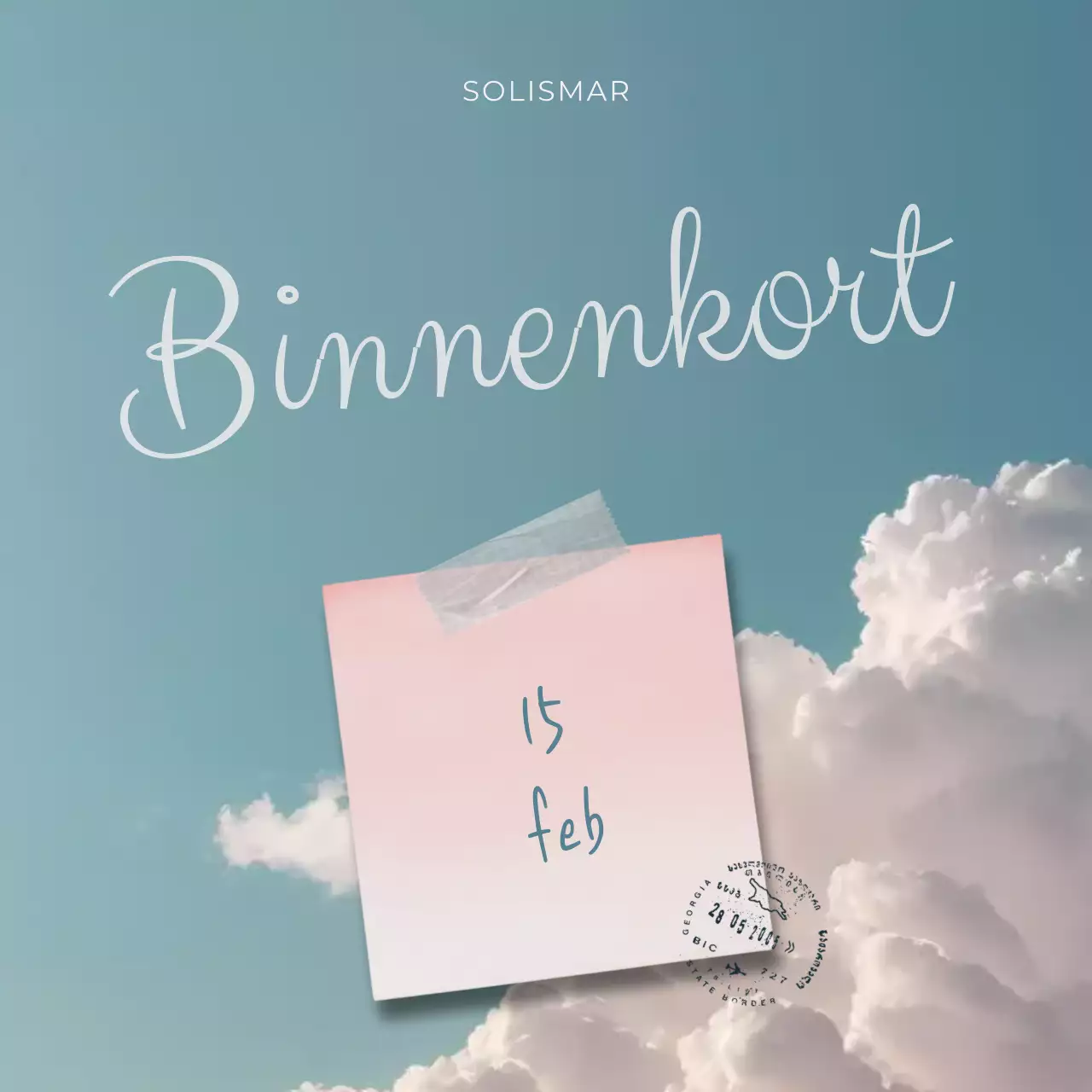 Blauw Modern Evenement Aankondiging Sociale Media Vierkant