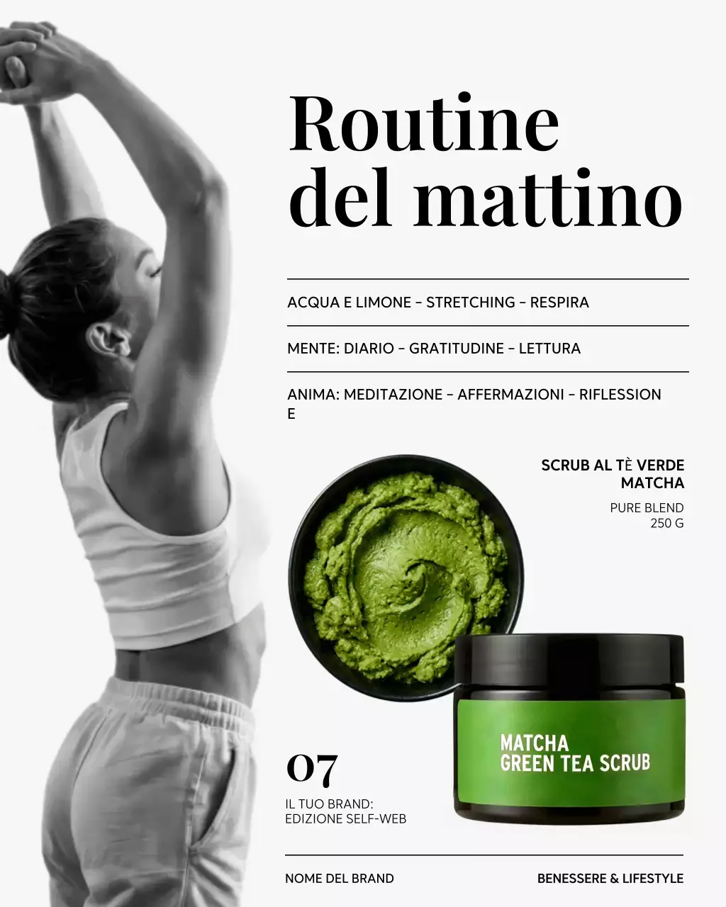 Guida al benessere moderno grigio e verde