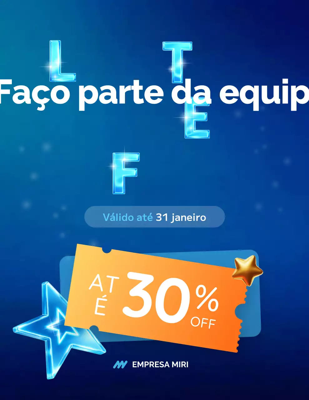 promoção de venda moderna azul