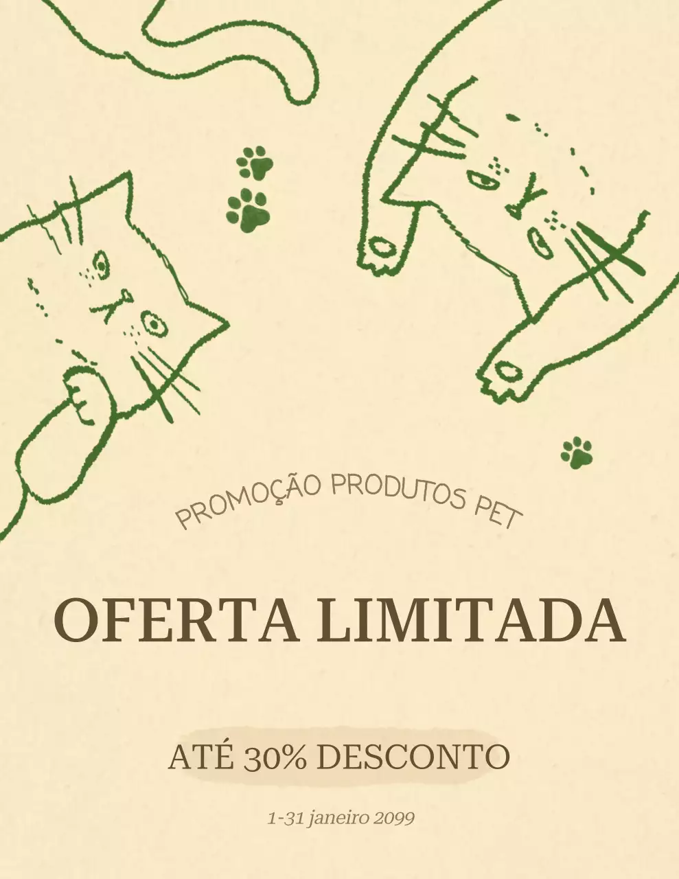 promoção minimalista bege para animais de estimação