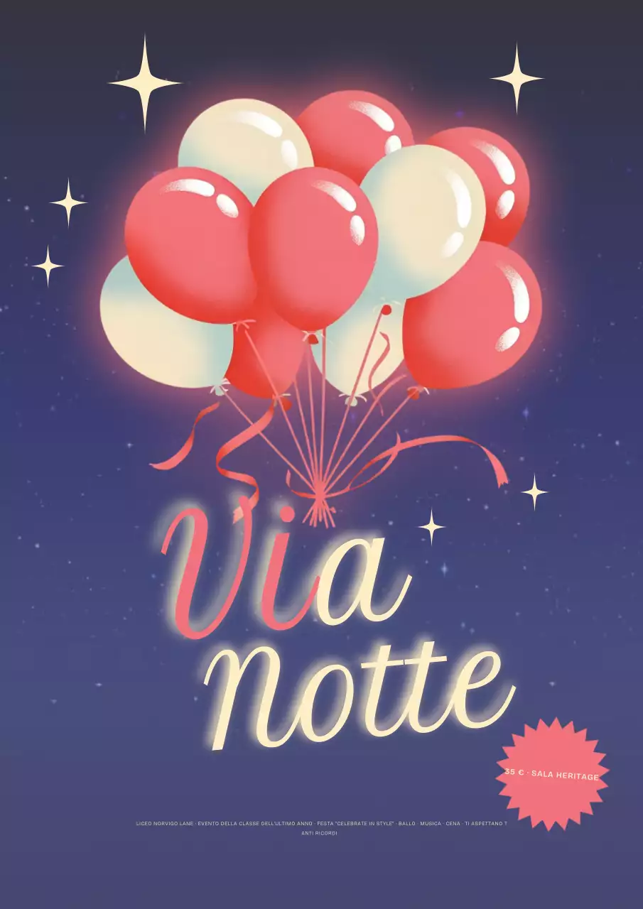 Evento di ballo retrò blu