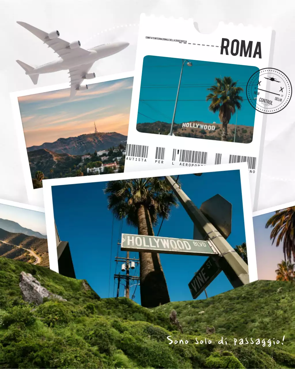 Collage di carte d'imbarco