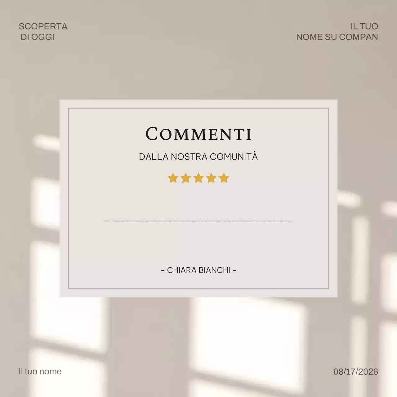 Post di Instagram sull'annuncio di Beige Minimal Coaching